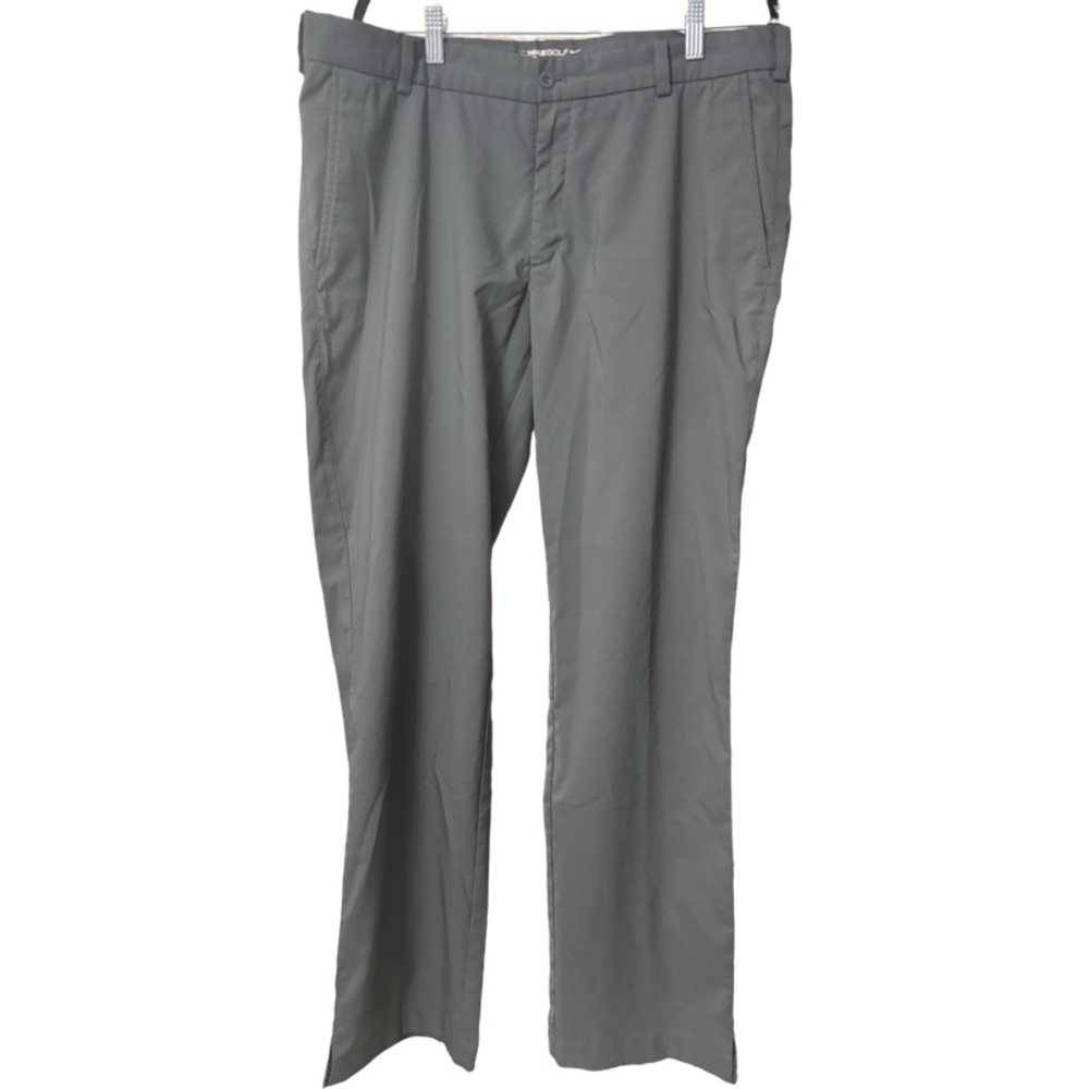 NIKE Golf Dri Fit Gray TOUR PERFORMANCE Stretch Flat Front Chino Pants 36x32